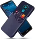 Nokia 3.4 Hoesje met Kaartsleuf Back Cover Donker Blauw afbeelding 1