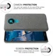 Nokia 3.4 Stof Textuur Back Cover Grijs afbeelding 5