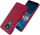 Nokia 3.4 Stof Textuur Back Cover Rood afbeelding 2