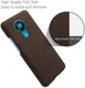 Nokia 3.4 Stof Textuur Back Cover Bruin afbeelding 4
