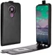 Nokia 3.4 Hoesje Verticale Flip Case Zwart afbeelding 2