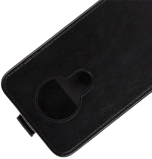 Nokia 3.4 Hoesje Verticale Flip Case Zwart afbeelding 4