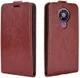 Nokia 3.4 Hoesje Verticale Flip Case Bruin afbeelding 3