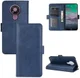 Nokia 3.4 Hoesje Portemonnee met Dubbele Magneet Sluiting Blauw afbeelding 4