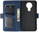 Nokia 3.4 Hoesje Portemonnee met Dubbele Magneet Sluiting Blauw afbeelding 5