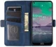 Nokia 3.4 Hoesje Portemonnee met Dubbele Magneet Sluiting Blauw afbeelding 1