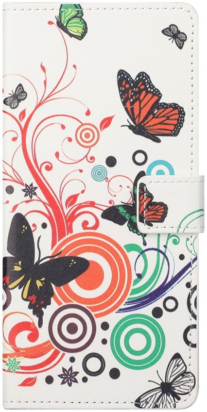 Nokia 3.4 Hoesje Portemonnee Book Case met Vlinder Print afbeelding 1