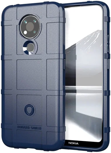 Nokia 3.4 Hoesje Shock Proof Rugged Shield Blauw afbeelding 1