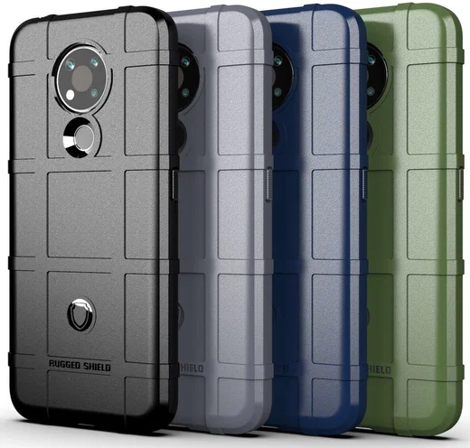 Nokia 3.4 Hoesje Shock Proof Rugged Shield Blauw afbeelding 2
