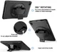 Samsung Galaxy Tab A7 (2020 / 2022) Hoes 360 Graden Kickstand Zwart afbeelding 11