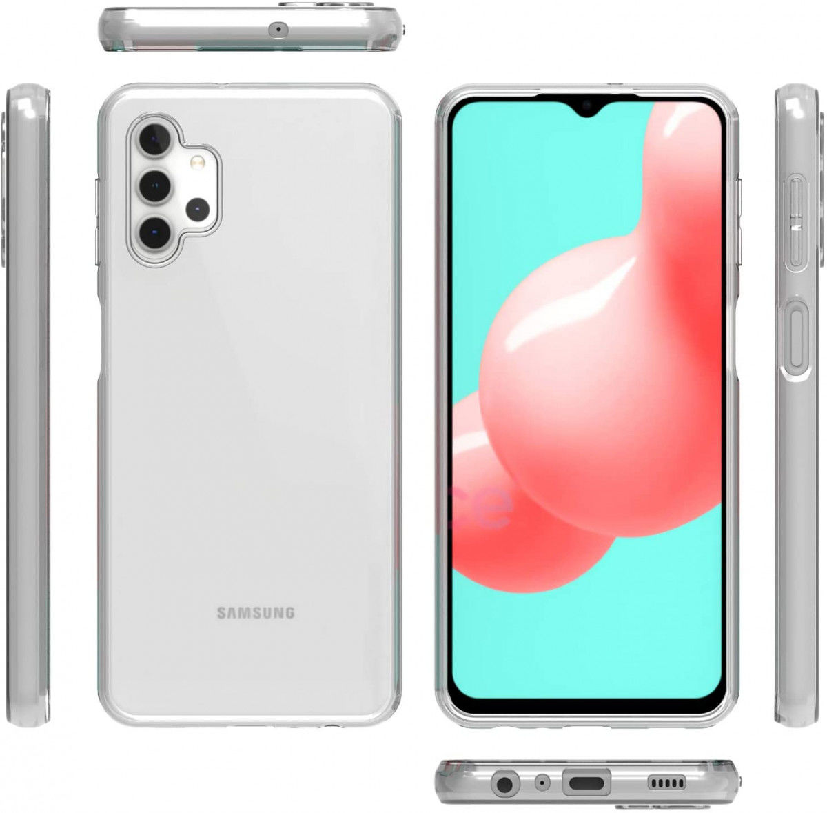 Samsung Galaxy A32 5G Hoesje Back Cover Dun TPU Transparant afbeelding 4