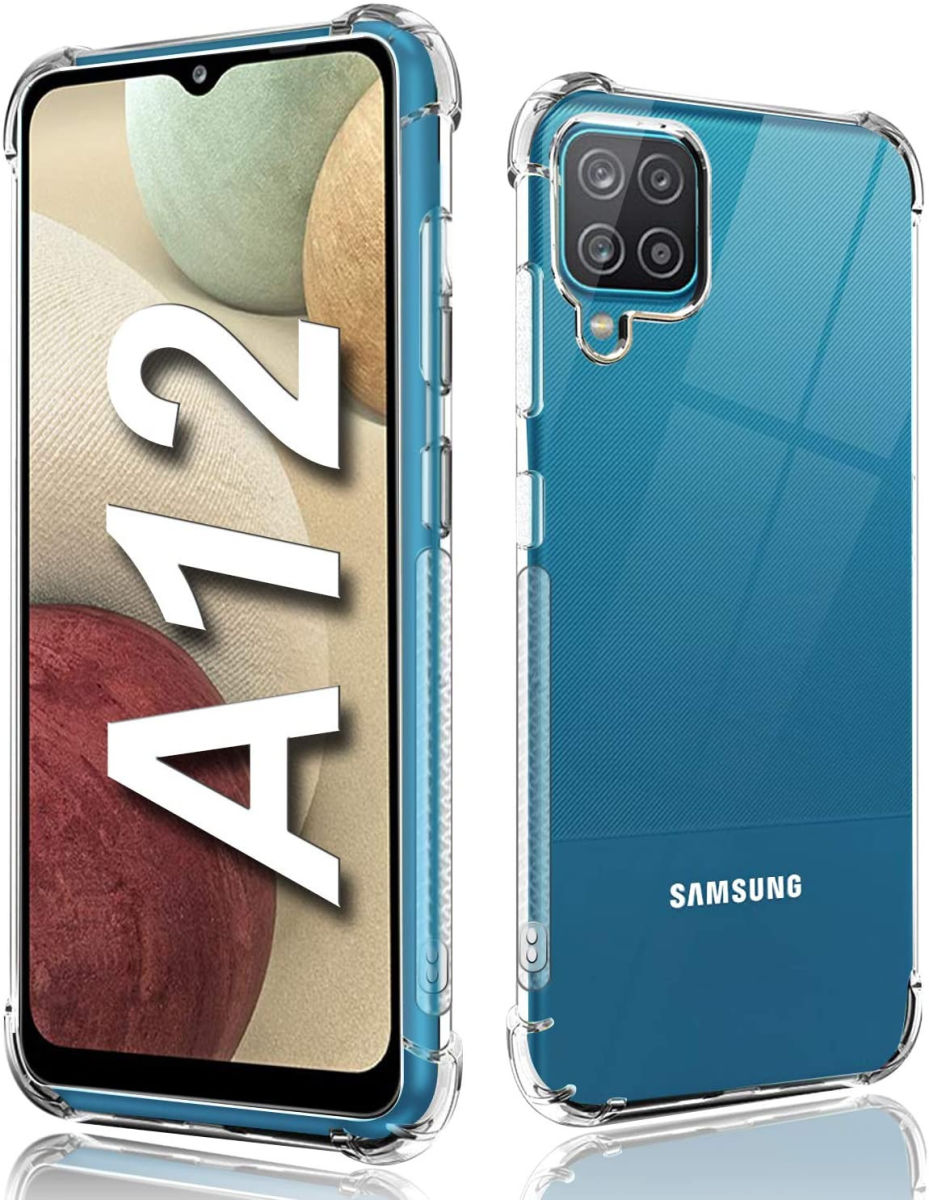 Samsung Galaxy A12 Hoesje Schokbestendig Transparant afbeelding 9