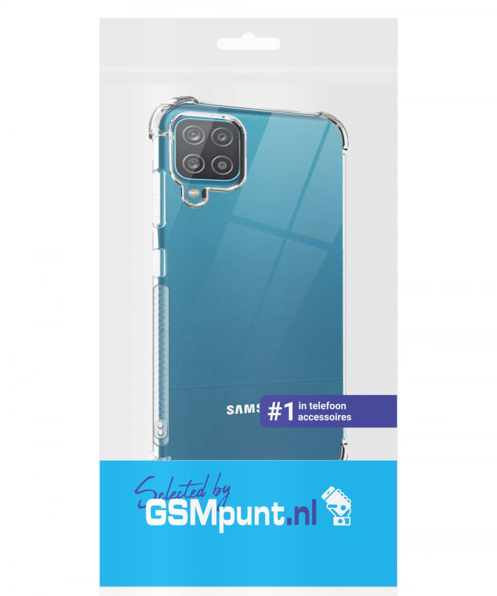 Samsung Galaxy A12 Hoesje Schokbestendig Transparant afbeelding 2