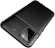 Samsung Galaxy A02s Hoesje Siliconen Carbon TPU Back Cover Zwart afbeelding 12