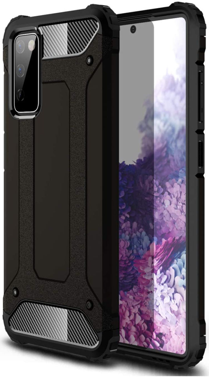 Samsung Galaxy A32 5G Hoesje Shock Proof Hybride Back Cover Zwart afbeelding 1
