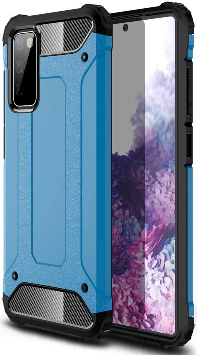 Samsung Galaxy A32 5G Hoesje Shock Proof Hybride Back Cover Blauw afbeelding 1