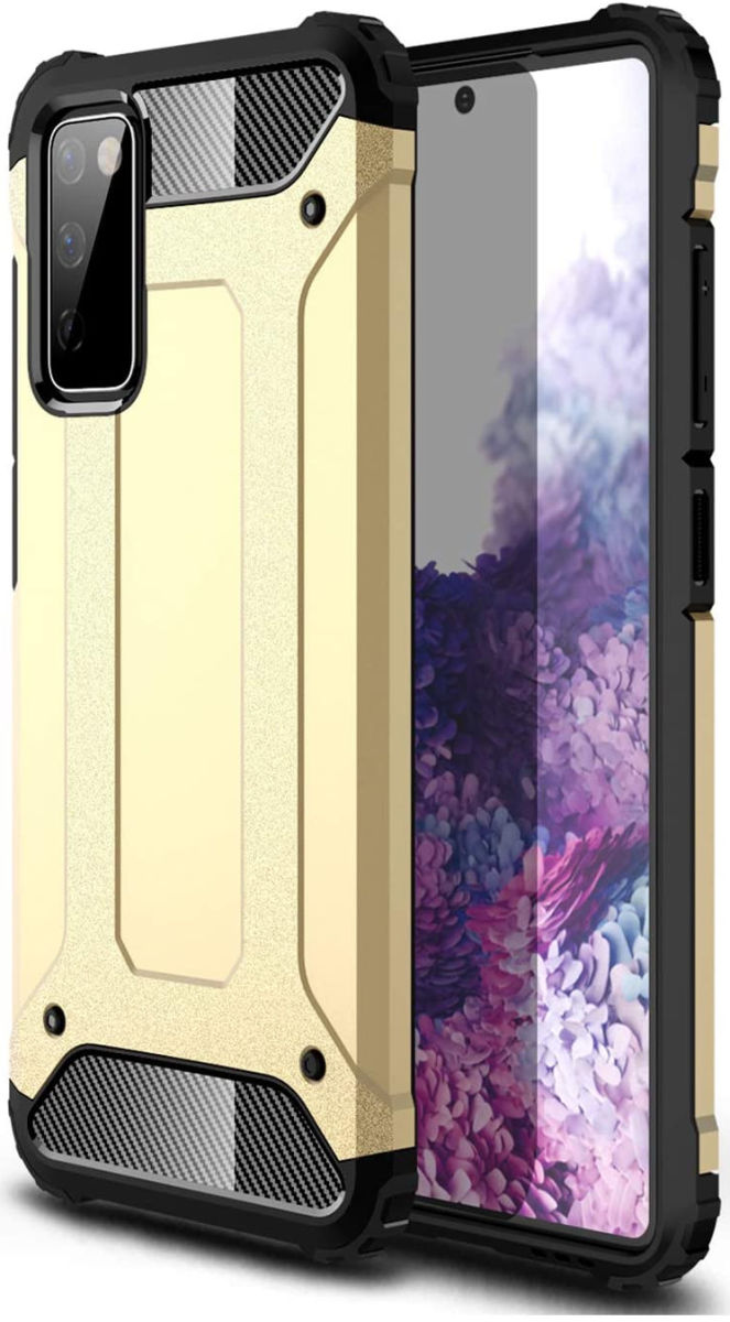 Samsung Galaxy A32 5G Hoesje Shock Proof Hybride Back Cover Goud afbeelding 1