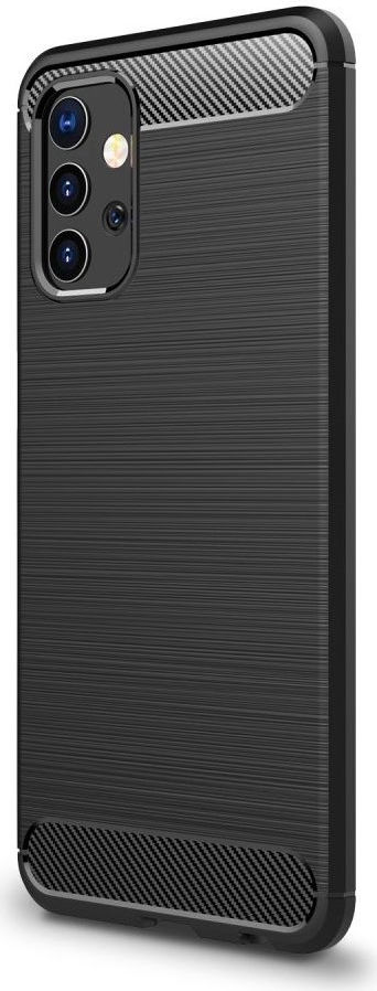 Samsung Galaxy A32 5G Hoesje Geborsteld TPU Flexibele Back Cover Zwart afbeelding 1