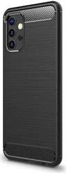 Samsung Galaxy A32 5G Hoesje Geborsteld TPU Flexibele Back Cover Zwart afbeelding