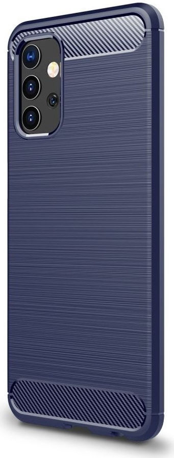 Samsung Galaxy A32 5G Hoesje Geborsteld TPU Flexibele Back Cover Blauw afbeelding 1