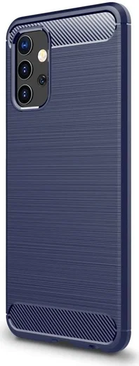 Samsung Galaxy A32 5G Hoesje Geborsteld TPU Flexibele Back Cover Blauw afbeelding 1