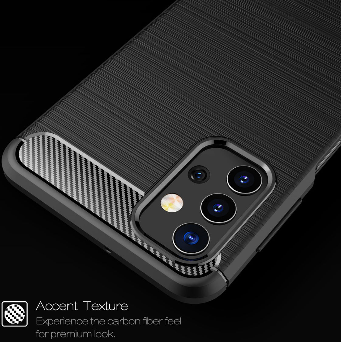 Samsung Galaxy A32 5G Hoesje Geborsteld TPU Flexibele Back Cover Blauw afbeelding 7