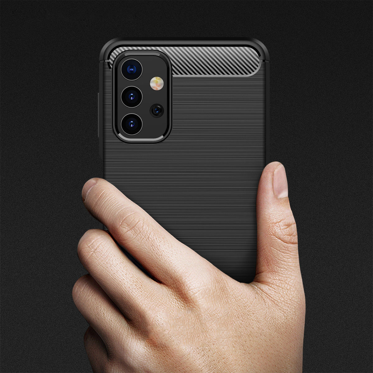 Samsung Galaxy A32 5G Hoesje Geborsteld TPU Flexibele Back Cover Blauw afbeelding 10