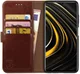 Rosso Element Xiaomi Poco M3 Hoesje Book Cover Wallet Case Bruin afbeelding 1