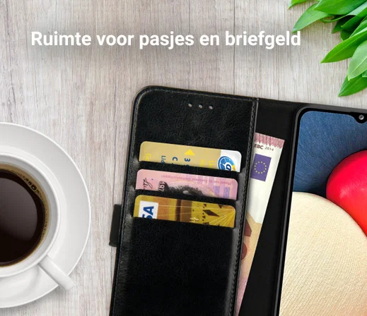 Rosso Element Samsung Galaxy A02S Hoesje Book Cover Zwart afbeelding 9