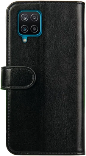 Rosso Element Samsung Galaxy A12 Hoesje Book Cover Zwart afbeelding 2