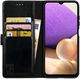 Rosso Element Samsung Galaxy A32 5G Hoesje Book Cover Zwart afbeelding 1