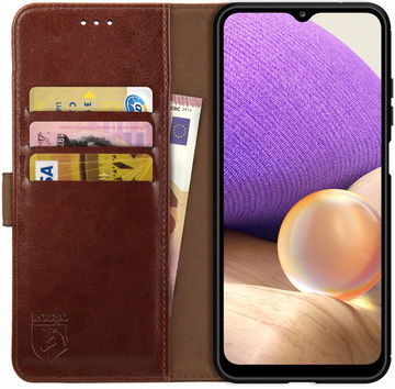 Rosso Element Samsung Galaxy A32 5G Hoesje Book Cover Bruin