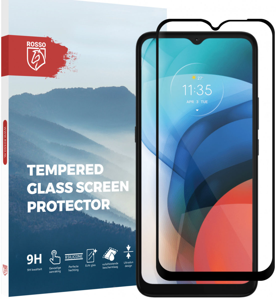 Rosso Motorola Moto E7 9H Tempered Glass Screen Protector afbeelding 1