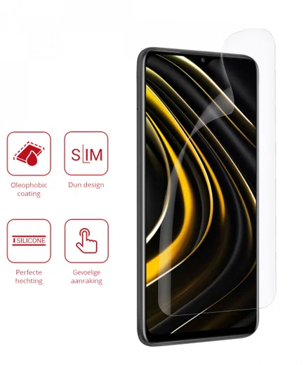 Rosso Xiaomi Poco M3 Screen Protector Ultra Clear Duo Pack afbeelding 2