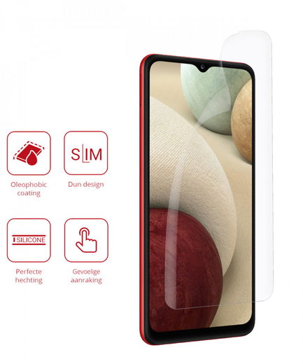 Rosso Samsung Galaxy A12 Screen Protector Ultra Clear Duo Pack afbeelding 2