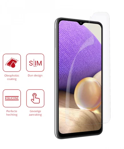 Rosso Samsung Galaxy A32 5G Screen Protector Ultra Clear Duo Pack afbeelding 2