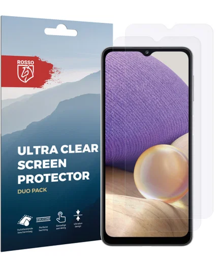 Rosso Samsung Galaxy A32 5G Screen Protector Ultra Clear Duo Pack afbeelding 10