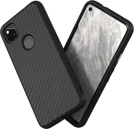 RhinoShield SolidSuit Google Pixel 4a 5G Hoesje Carbon Fiber afbeelding 1