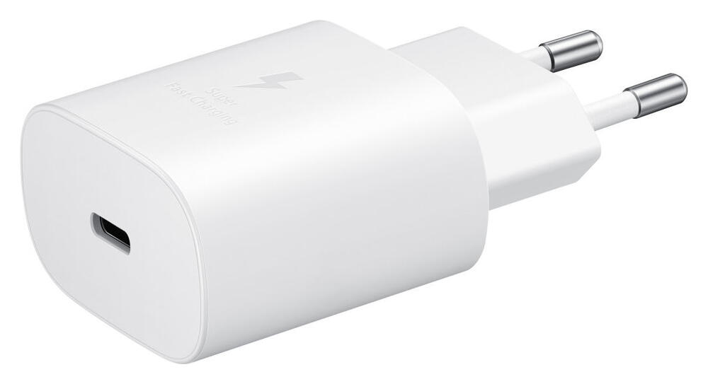 Originele Samsung 25W Power Adapter Fast Charge USB-C Adapter Wit afbeelding 1