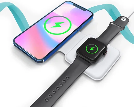4smarts Dubbele Apple MagSafe 15W Draadloze Oplader met USB-C Kabel afbeelding 4