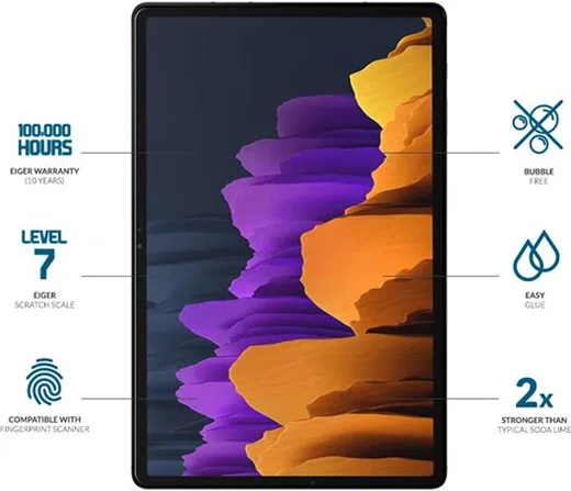 Eiger Mountain Samsung Galaxy Tab S10+/ S9+/ S9 FE+/ S8+ Screenprotector Glass afbeelding 3