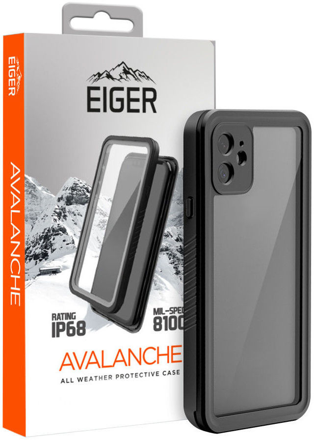 Eiger Avalanche Apple iPhone 12 Waterdicht Hoesje Zwart afbeelding 1