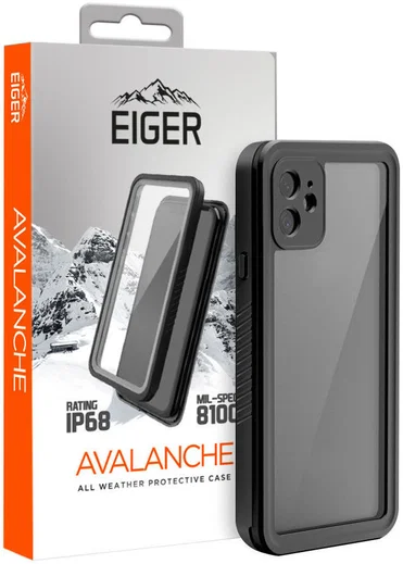 Eiger Avalanche Apple iPhone 12 Waterdicht Hoesje Zwart afbeelding 1