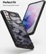 Ringke Fusion X Samsung Galaxy S21 Hoesje Camo Zwart afbeelding 3