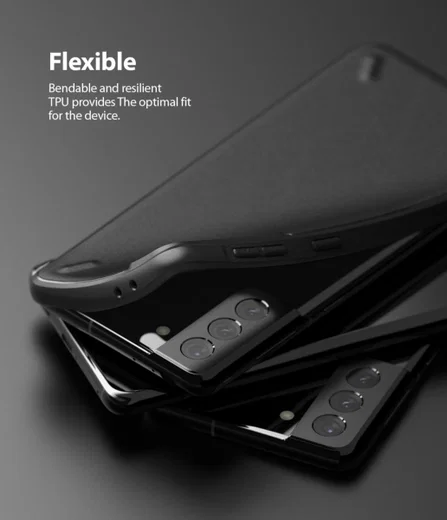 Ringke Onyx Samsung Galaxy S21 Plus Hoesje Flexibel TPU Zwart afbeelding 4