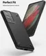 Ringke Onyx Samsung Galaxy S21 Ultra Hoesje Flexibel TPU Zwart afbeelding 3