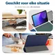 Apple iPad 10.2 (2021/2020/2019) Hoes Tri-Fold Book Case Blauw afbeelding 8