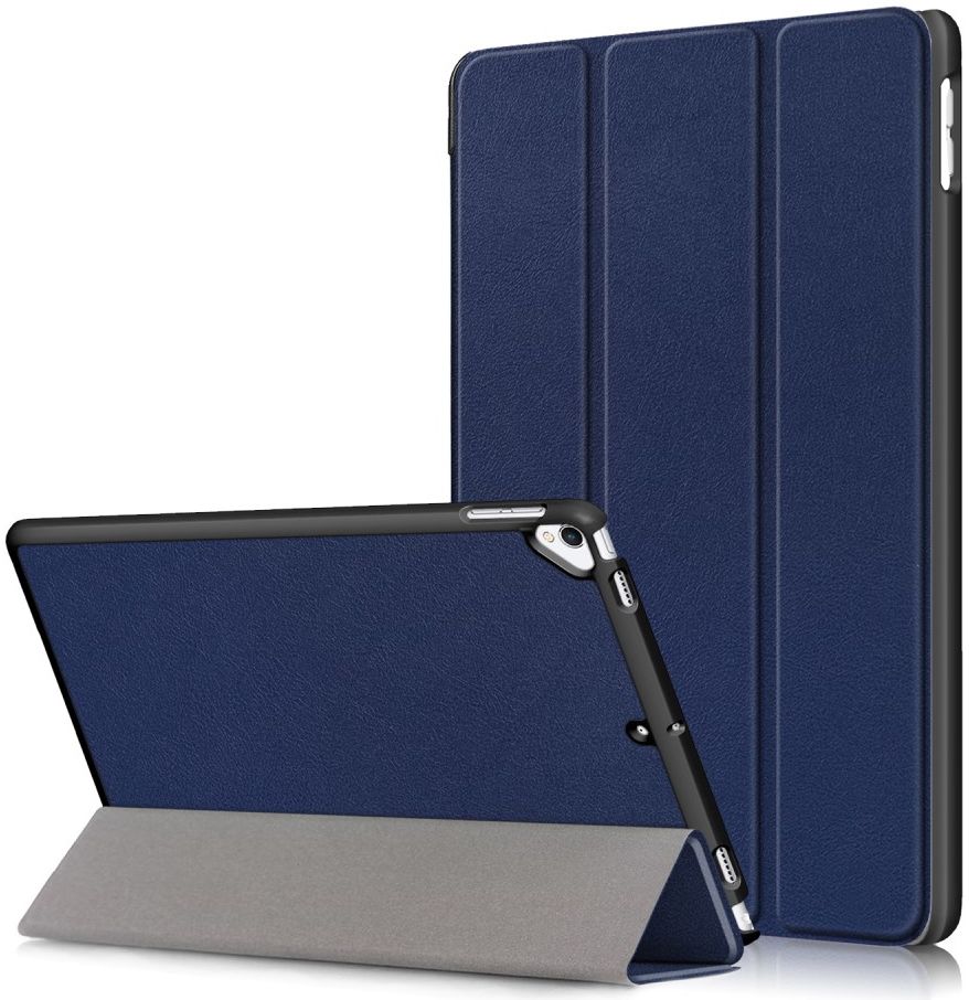 Apple iPad 10.2 (2021/2020/2019) Hoes Tri-Fold Book Case Blauw afbeelding 1