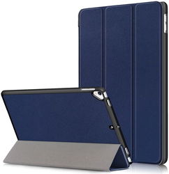 Apple iPad 10.2 (2021/2020/2019) Hoes Tri-Fold Book Case Blauw afbeelding
