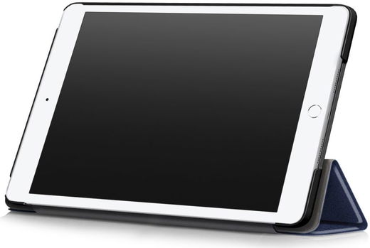 Apple iPad 10.2 (2021/2020/2019) Hoes Tri-Fold Book Case Blauw afbeelding 12